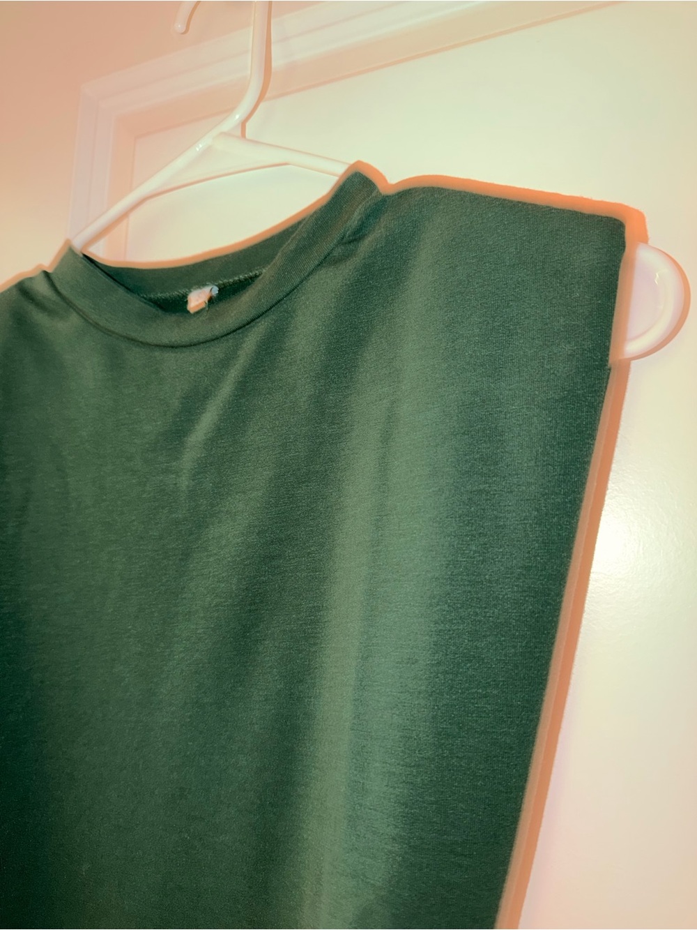 Sleeveless Ruched Midi Dress in Deep Green - Picture 4 of 5